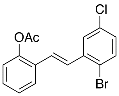 (E)-2-Acetoxy-2-bromo-5-chlorostilbene