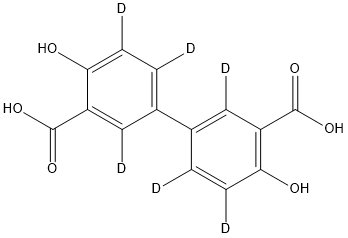 4,4'-Dihydroxybiphenyl-2,2',5,5',6,6'-d6-3,3'-dicarboxylic Acid