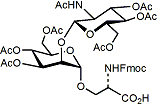 Fmoc-Ser(Î²-GlcNAc-(1-2)-Î±-Man)-OH, peracetate
