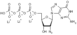 2-Azido-2-deoxyguanosine-5-triphosphate lithium salt - 100mM aqueous solution