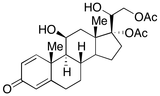 Pregna-1,4-dien-11 β,17α,20 β,21-tetrol-3-one 17,21-Diacetate