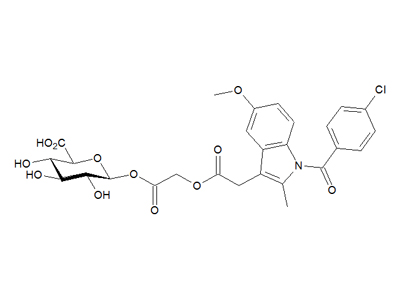 Acemetacin acyl-β-D-glucuronide