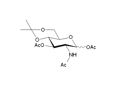 2-Acetamido-1,3-di-O-acetyl-2-deoxy-4,6-O-isopropylidene-D-glucopyranose