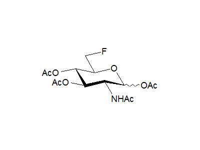 2-Acetamido-1,3,4-tri-O-acetyl-2,6-dideoxy-6-fluoro-D-glucopyranose