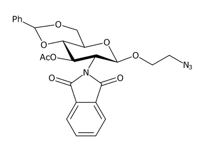 2-Azidoethyl 3-O-acetyl-4,6-O-benzylidene-2-deoxy-2-phthalimido-β-D-glucopyranoside