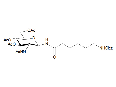 2-Acetamido-3,4,6-tri-O-acetyl-N-(N-Cbz-ε-aminocaproyl)-2-deoxy-β-D-glucopyranosylamine