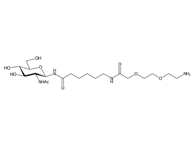2-Acetamido-2-deoxy-N-(2-(2-aminoethoxy)ethoxy)acetylaminohexanoyl-β-D-glucopyranosylamine