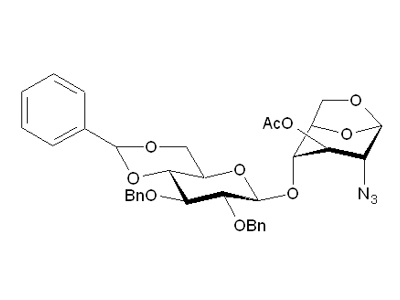 3-O-Acetyl-1,6-anhydro-2-azido-2',3'-di-O-benzyl-4',6'-O-benzylidene-2-deoxy-β-D-cellobiose