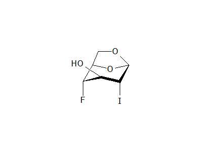 1,6-Anhydro-2,4-dideoxy-4-fluoro-2-iodo-β-D-glucopyranose