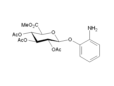 2-Aminophenyl 2,3,4-tri-O-acetyl-β-D-glucopyranosiduronic acid methyl ester