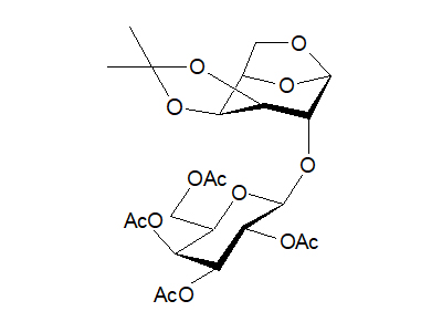 1,6-Anhydro-3,4-O-isopropylidene-2-O-(2,3,4,6-tetra-O-acetyl-β-D-galactopyranosyl)-β-D-galactopyranose