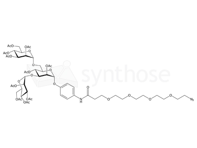Azido-PEG4-carbonylaminophenyl 3,6-di-O-(α-D-mannopyranosyl)-α-D-mannopyranoside decaacetate