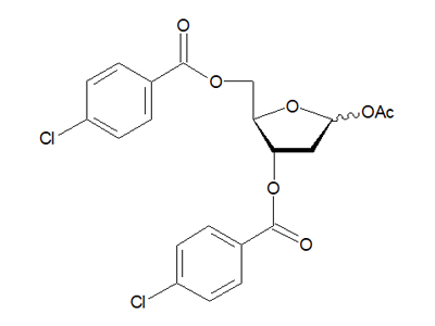 1-O-Acetyl-3,5-di-O-(4-chlorobenzoyl)-2-deoxy-D-ribofuranose