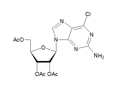 2-Amino-6-chloro-9-(2,3,5-tri-O-acetyl-β-D-ribofuranosyl)purine