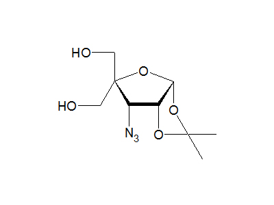 3-Azido-3-deoxy-4-hydroxymethyl-1,2-O-isopropylidene-α-D-ribofuranose