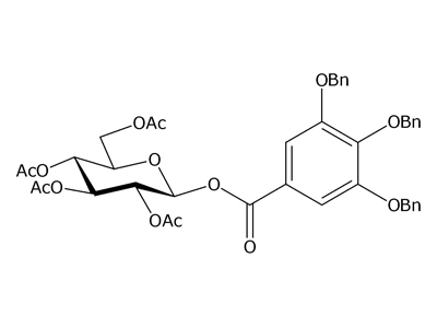 1-O-(3,4,5-Tri-O-benzyl)-galloyl β-D-glucopyranoside tetraacetate