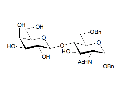 Benzyl 2-acetamido-6-O-benzyl-2-deoxy-4-O-β-D-galactopyranosyl-α-D-glucopyranoside
