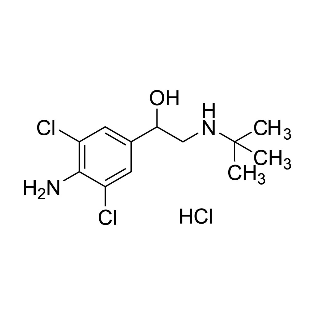 Clenbuterol·HCl (unlabeled) 1.0 mg/mL in methanol (As free base)
