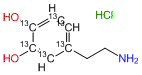 2-(3,4-Dihydroxyphenyl-13C6)ethylamine HCl
