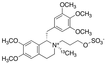 3-[trans-1,2,3,4-Tetrahydro-6,7-dimethoxy-2-(methyl-13C) -1-[(3,4,5-trimethoxyphenyl)methyl]-2-isoquinolinio]propyl-1-sulfate
