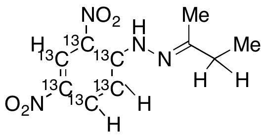 2-Butanone-13C6 2,4-Dinitrop6 2,4-DinitrophenylhydrazonC6 2,4-Dinitrophenylhydrazone