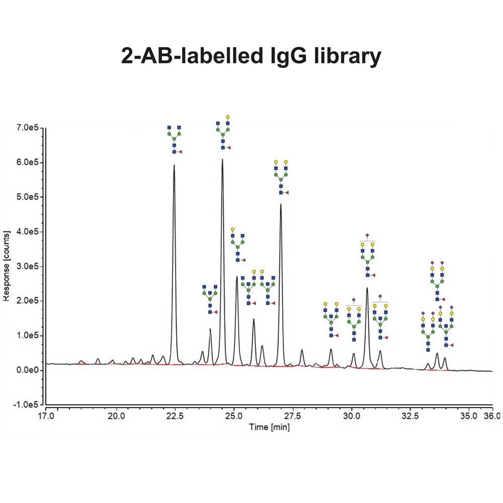 IgG N-glycan library (2-AB)