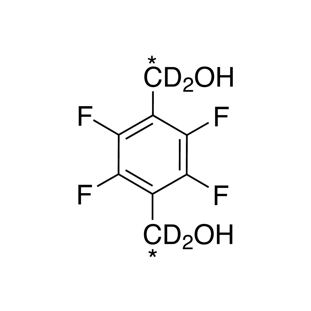 2,3,5,6-Tetrafluoro-1,4-benzenedimethanol (bisbenzyl-¹³C₂; bisbenzyl-D₄, 95%) 100 µg/mL in acetonitrile CP 95%
