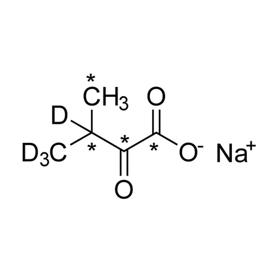 α-Ketoisovaleric acid, sodium salt (1,2,3,4-¹³C₄, 99%; 3,4′,4′,4′-D₄, 97-98%)