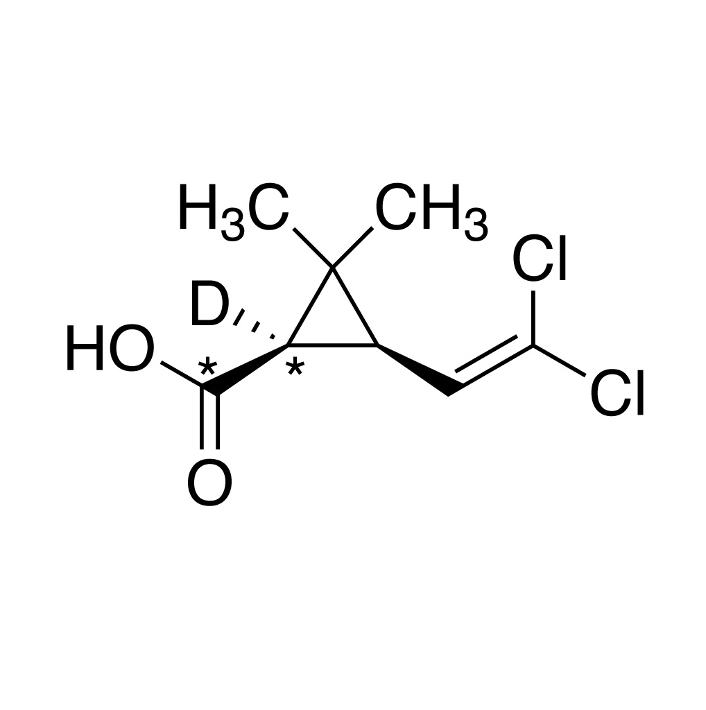 cis-DCCA (1, carboxyl-¹³C₂, 99%;1-D, 97%) 100 µg/mL in MTBE