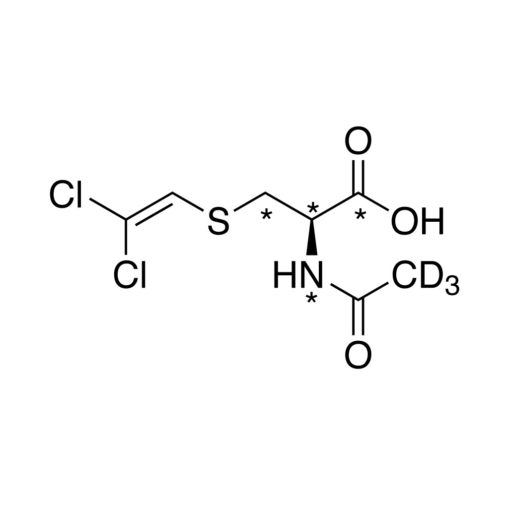 N-Acetyl-S-(2,2-dichlorovinyl)-L-cysteine (cysteine-¹³C₃, 99%; ¹⁵N, 99%; acetyl-D₃, 98%)