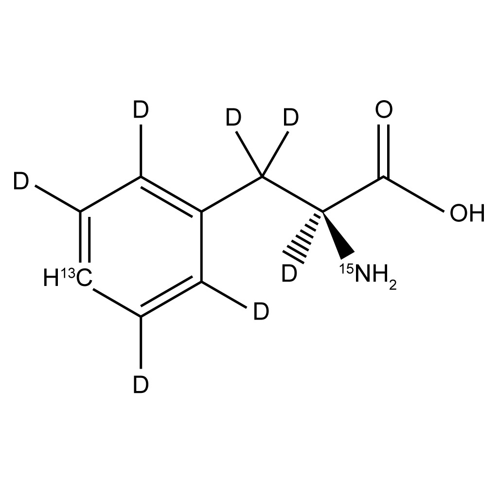 L-Phenylalanine (4′-¹³C, 99%; 2,3,3,2′,3′,5′,6′-D₇, 98%; ¹⁵N, 98%)