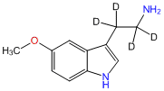 5-Methoxytryptamine-α,α,β,β-d4