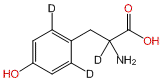 DL-4-Hydroxyphenyl-2,6-d2-alanine-2-d1