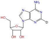 Adenosine-2-d1