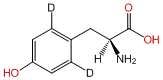 L-4-Hydroxyphenyl-2,6-d2-alanine