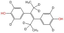 Diethyl-1,1,1',1'-d4-stilbestrol-3,3',5,5'-d4