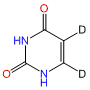 Uracil-5,6-d2