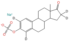 Sodium Estrone-2,4,16,16-d4 Sulfate (stabilized with TRIS, 50% w/w)