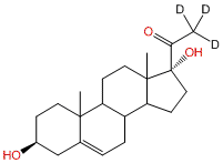 17α-Hydroxypregnenolone-21,21,21-d3