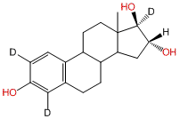 16α-Hydroxy-17β-estradiol-2,4,17-d3