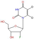 2'-Fluoro-2'-deoxyuridine-5,6-d2