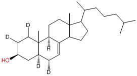 5α-Cholest-7-en-3β-ol-1,2,5,6α-d4
