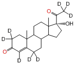 4-Pregnen-17α-ol-3,20-dione-2,2,4,6,6,21,21,21-d8
