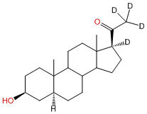5α-Pregnan-3β-ol-20-one-17α,21,21,21-d4