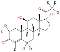 4-Pregnen-11β,17α-diol-3,20-dione-2,2,4,6,6,21,21,21-d8