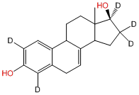 17β-Dihydroequilin-2,4,16,16,17-d5