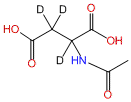 N-Acetyl-DL-aspartic-2,3,3-d3 Acid