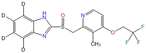 Lansoprazole-d4 (benzimidazole-4,5,6,7-d4)