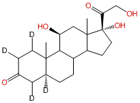 5α-Pregnan-11β,17α,21-triol-3,20-dione-1,2,4,5-d4