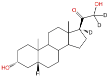 5β-Pregnan-3α,21-diol-20-one-17α,21,21-d3